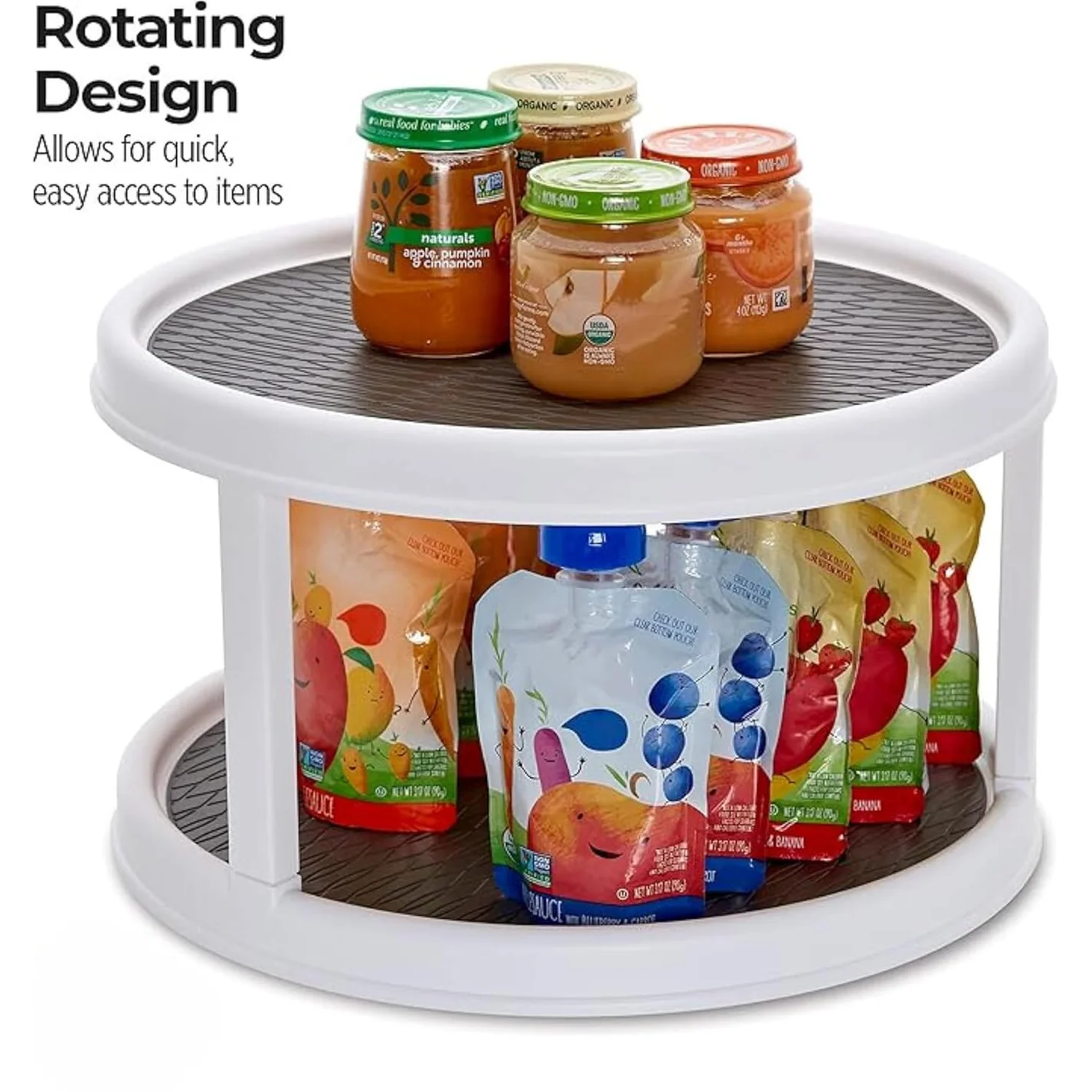 Double Layer Rotating Spice Rack