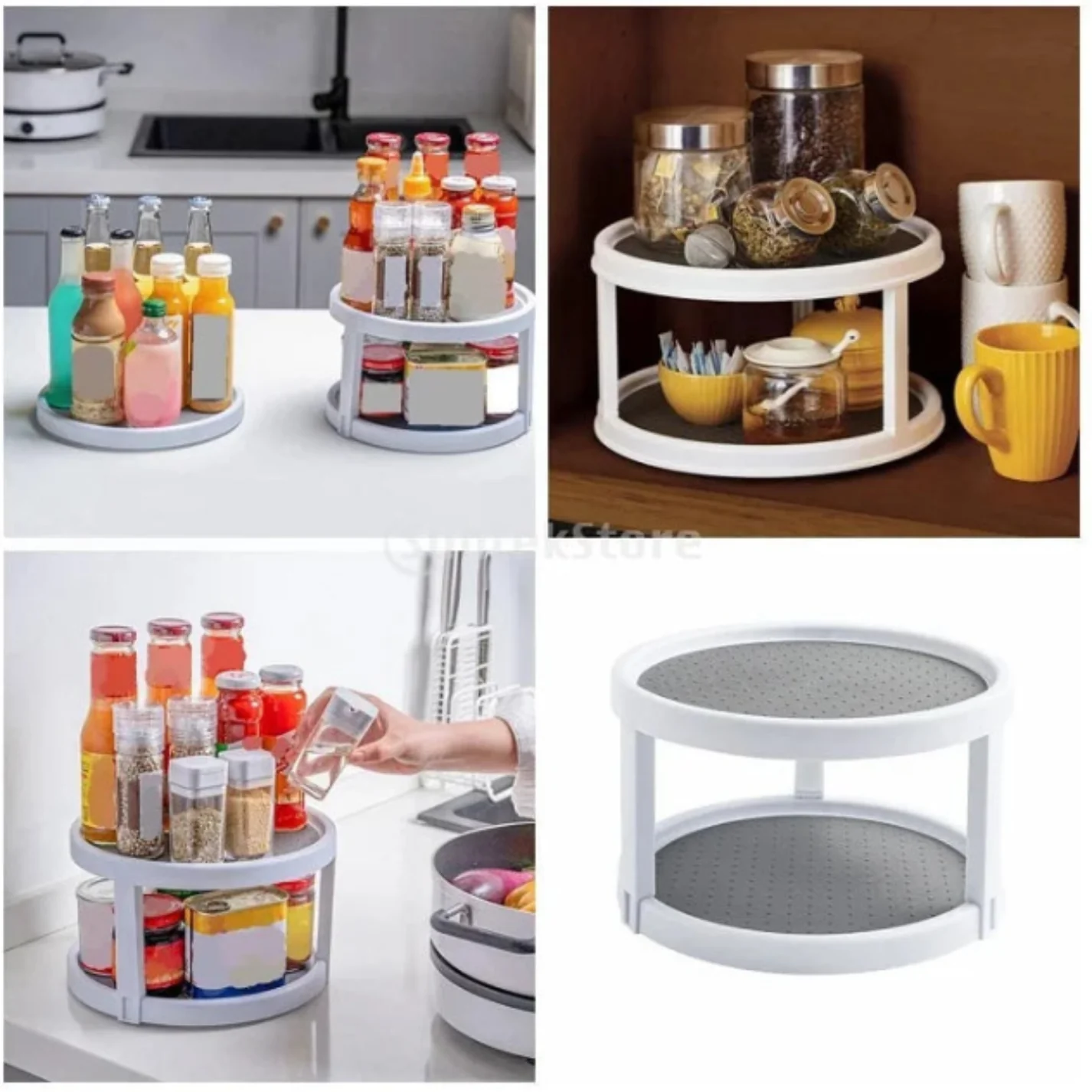 Double Layer Rotating Spice Rack
