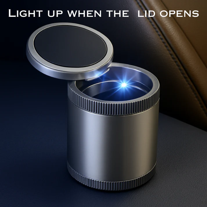 Automatic Ashtray with LED Blue Light