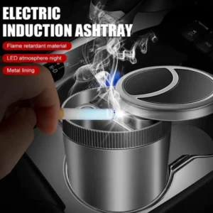 Automatic Ashtray with LED Blue Light