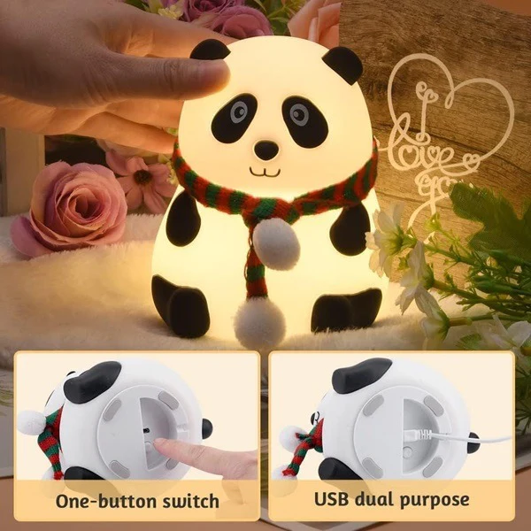 Rechargeable Panda Silicone Night Lamp