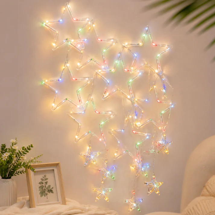 Star Multicolor LED String Lights