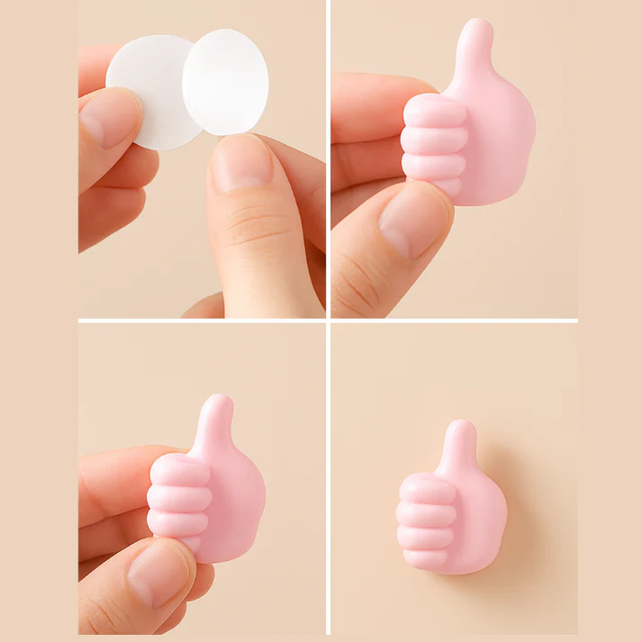 6 Pcs Multiuse Thumb Clip Hooks
