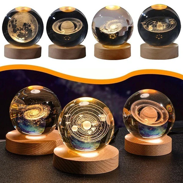 Crystal Ball Astronomy Night Lamp