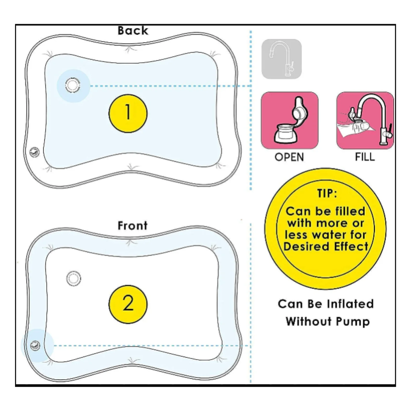 Baby Tummy Time Water Play Mat
